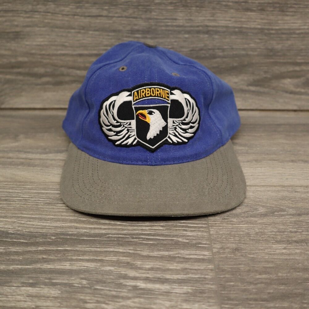 Blue Baseball Cap AIRBORNE DIVISION SCREAMING EAGLES US ARMY